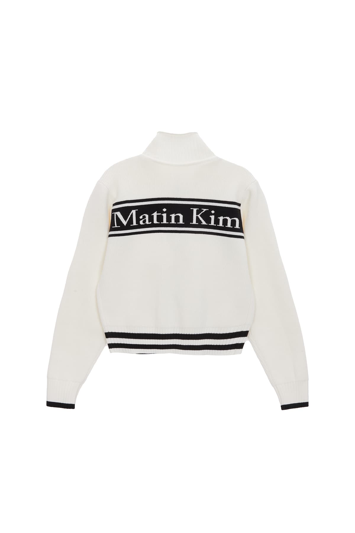 SPELL POINT STRIPE KNIT CARDIGAN IN IVORY