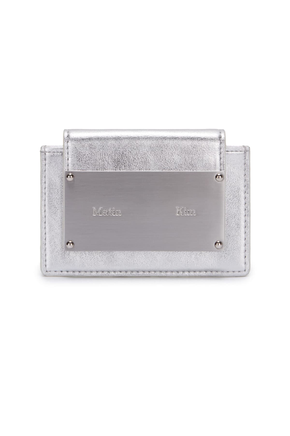 ACCORDION WALLET IN SILVER