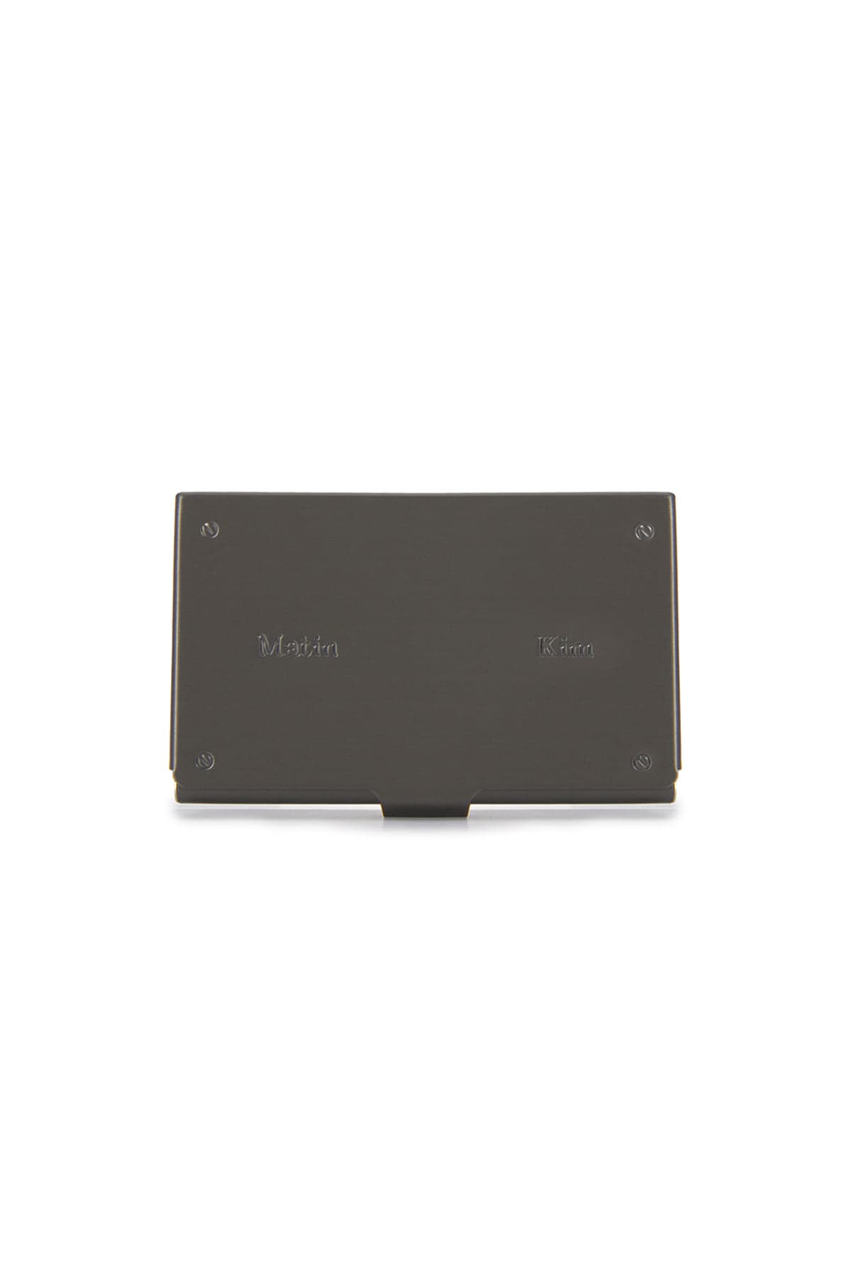 SIGNATURE METAL BUSINESS CARD CASE IN BLACK
