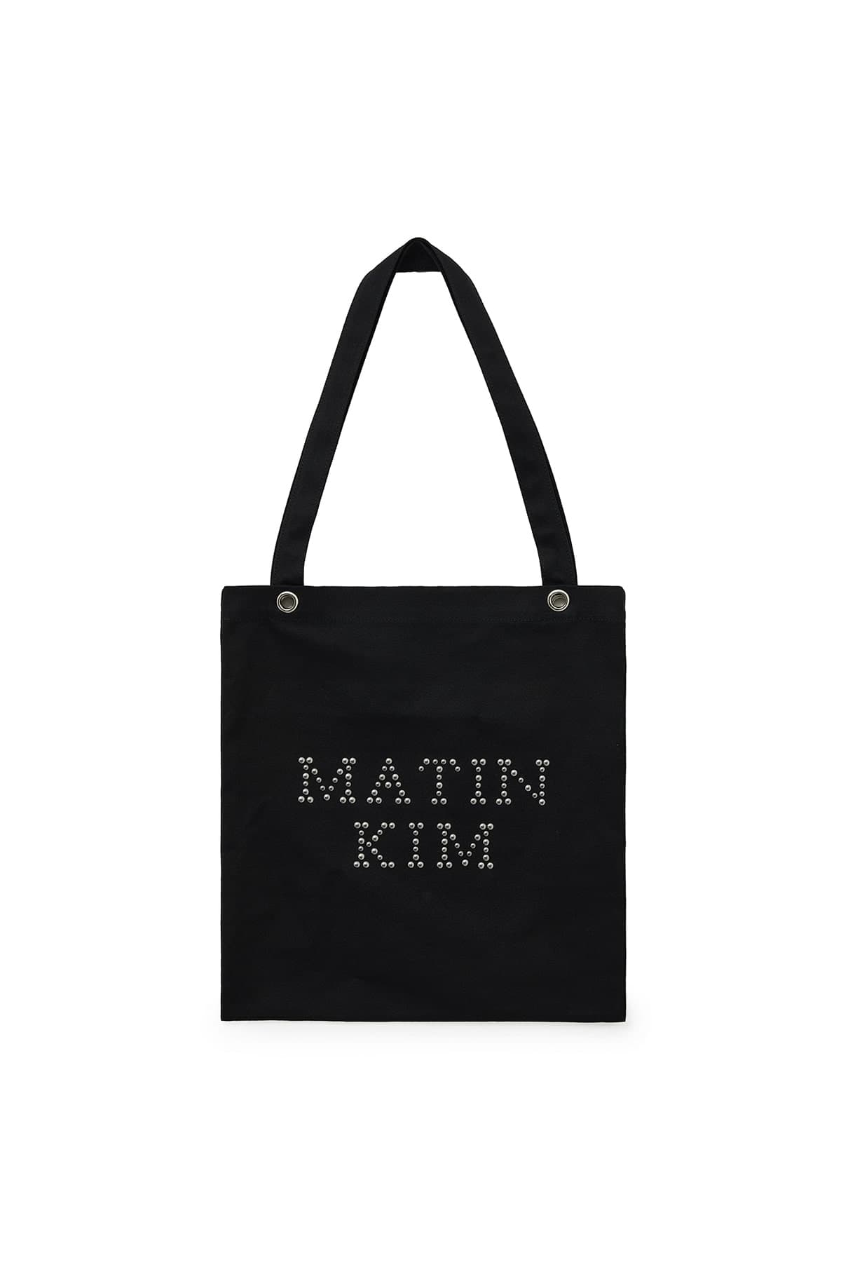 MATIN LOGO STUD ECOBAG IN BLACK