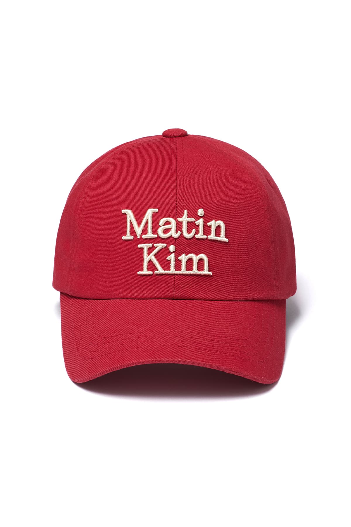MATIN VOLUME LOGO BALL CAP IN RED