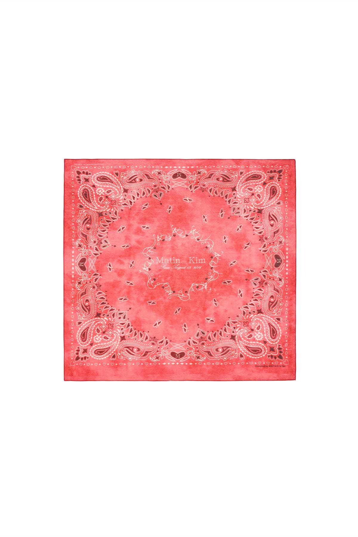 MATIN VINTAGE PRINTED BANDANA IN RED