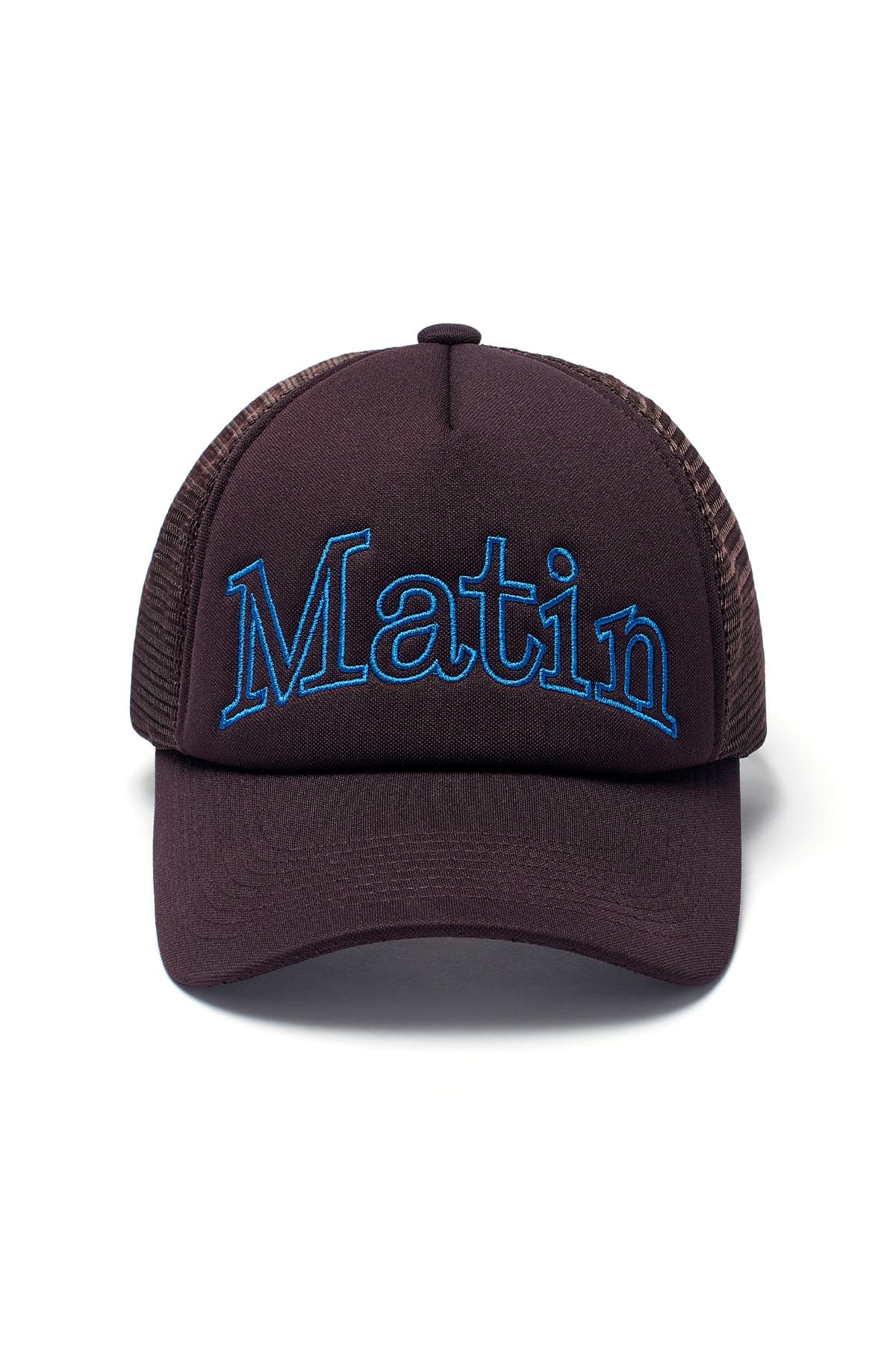 MATIN MESH TRUCKER BALL CAP IN BROWN