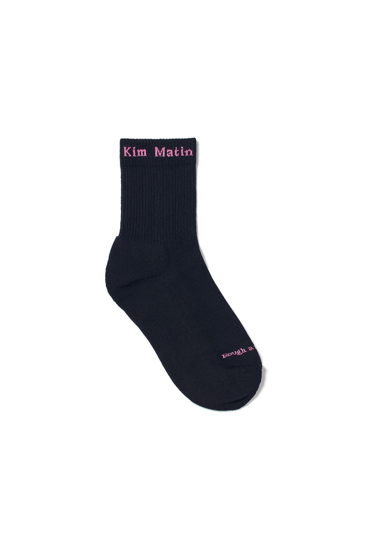 MATIN SMALL LOGO CREW SOCKS IN BLACK