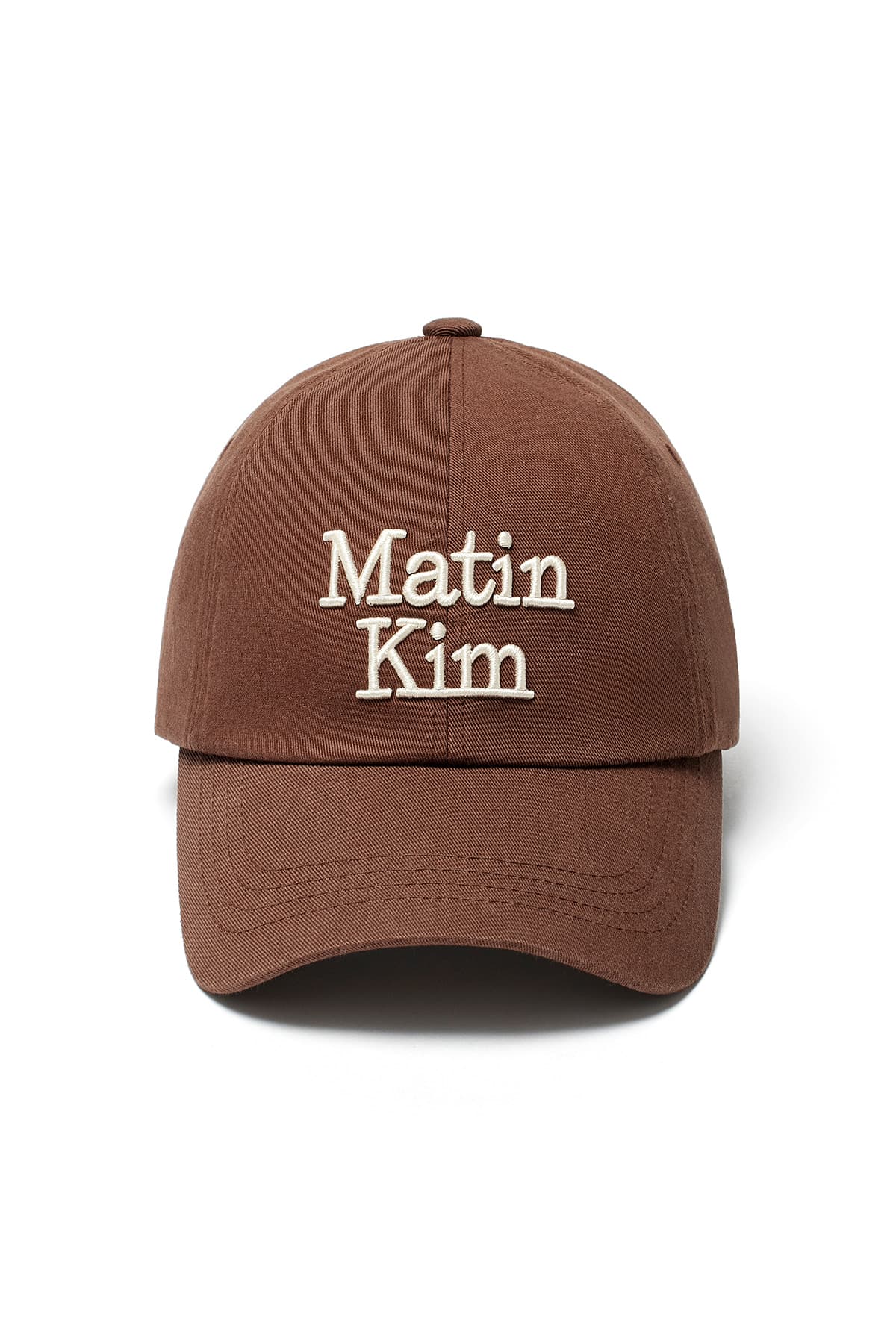 MATIN VOLUME LOGO BALL CAP IN BROWN