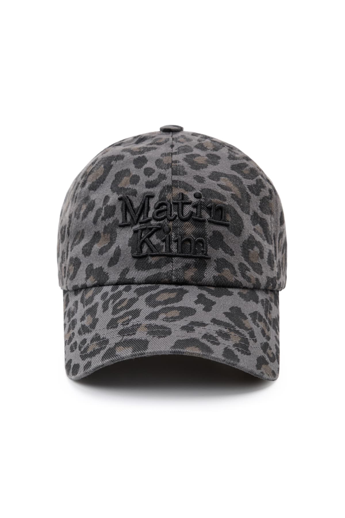 MATIN LEOPARD VOLUME LOGO BALL CAP IN DARK GREY