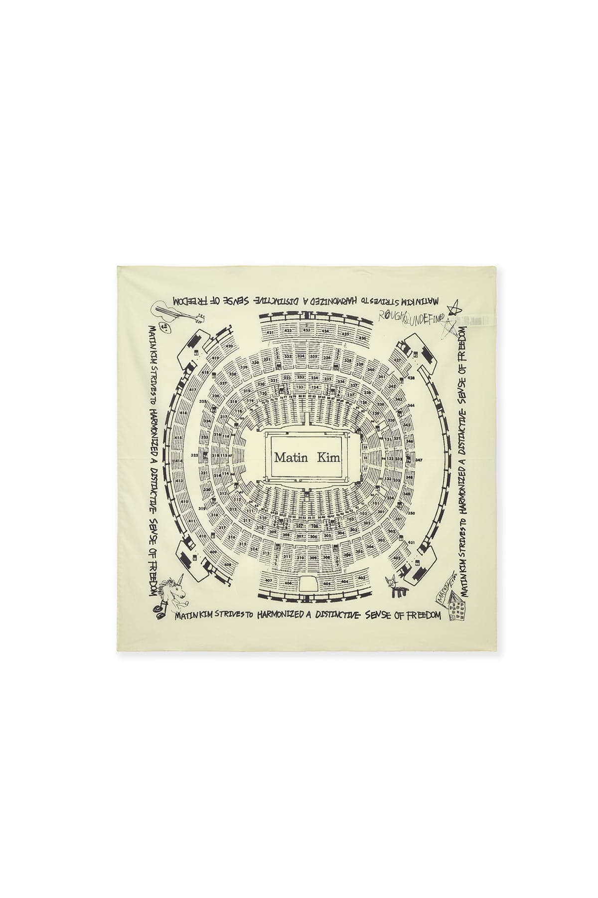 MATIN LOGO FESTA BANDANA IN BEIGE
