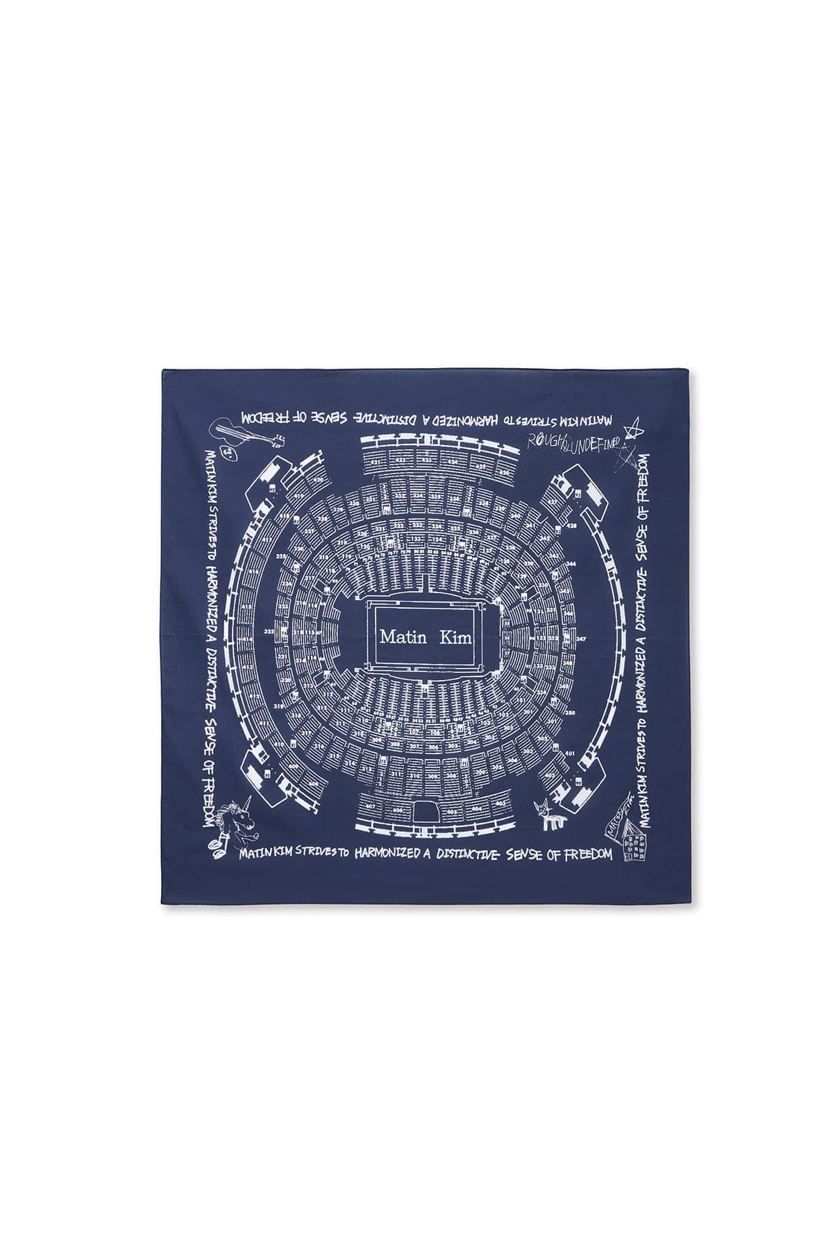 MATIN LOGO FESTA BANDANA IN NAVY