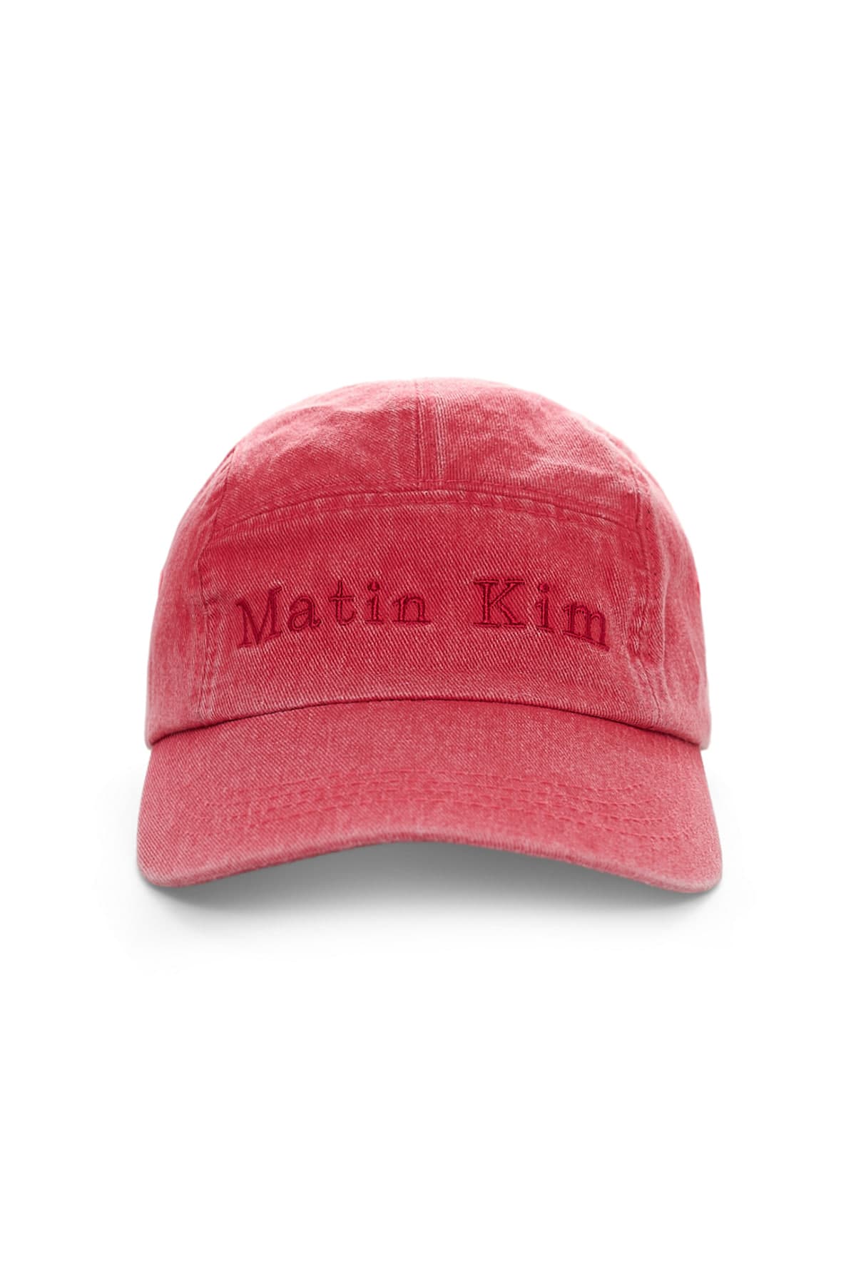 MATIN WASHED CAMP CAP IN RED