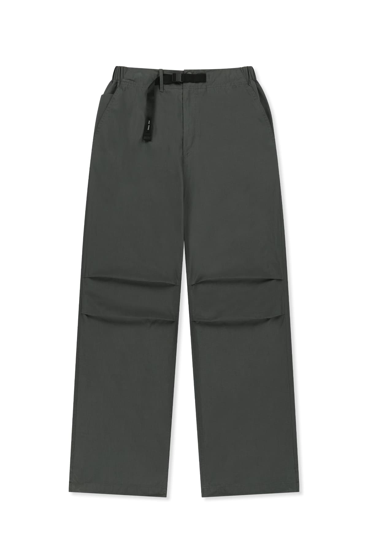 STRAP BELTED PANTS FOR MEN IN CHARCOAL