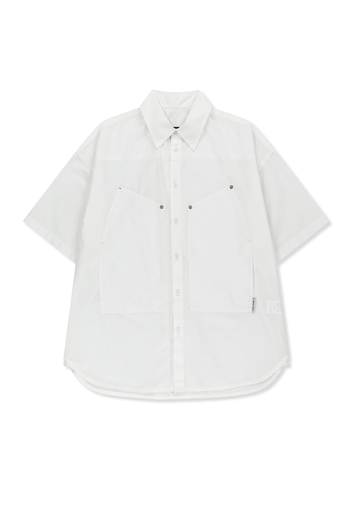 HALF SLEEVE POCKET SHIRT IN WHITE